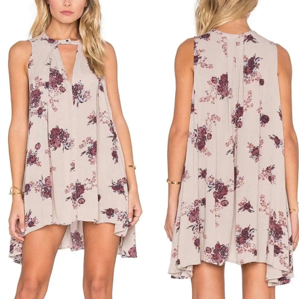 Free People Boho Floral Tunic Dress XS
